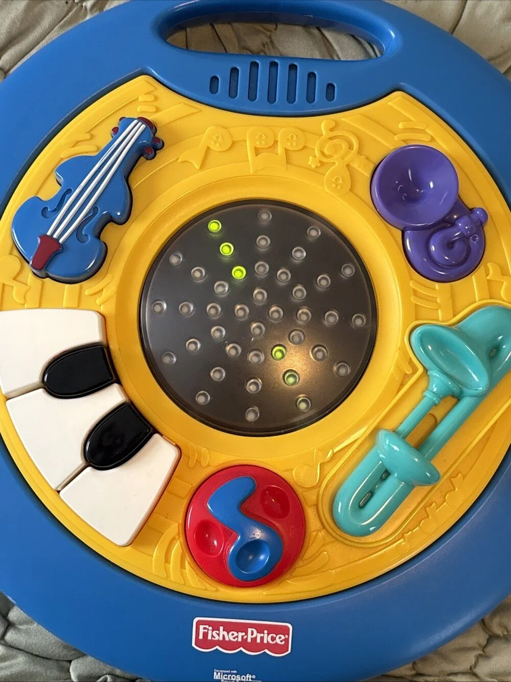Fisher Price Intelli-Table Interactive Toy Lights Sounds 1999 - Tested Works